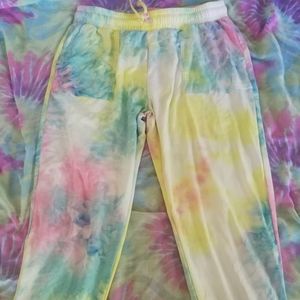 Tie dye Capri joggers